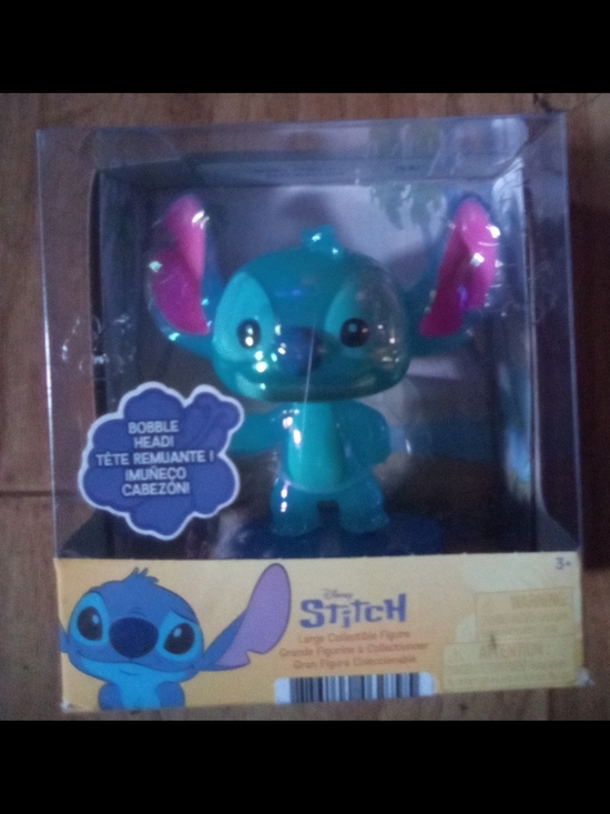 Disney Other - Disney Stitch Bobble Head - Teal with Pink Ears